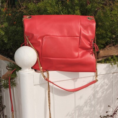 Sac porté épaule Billie de Lancel M Tomato