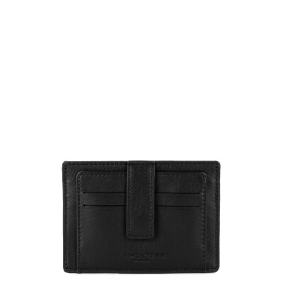 Porte cartes LANCASTER Soft Vintage Homme Noir