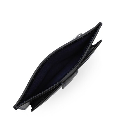 Porte cartes LANCASTER Soft Vintage Homme Noir Bleu