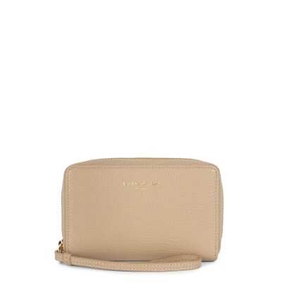 Portefeuille LANCASTER Dune Zippé Beige foncé
