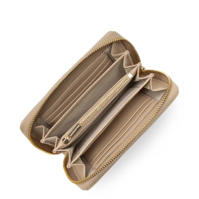 Portefeuille LANCASTER Dune Zippé Beige foncé