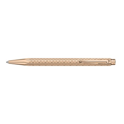 Stylo Bille Caran d'Ache Ecridor™ Damier Doré Rose