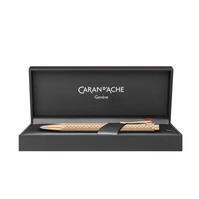 Stylo Bille Caran d'Ache Ecridor™ Damier Doré Rose