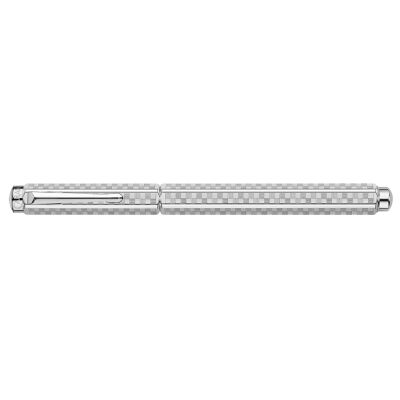 Stylo Plume Ecridor™ Damier Gris Argenté (M)