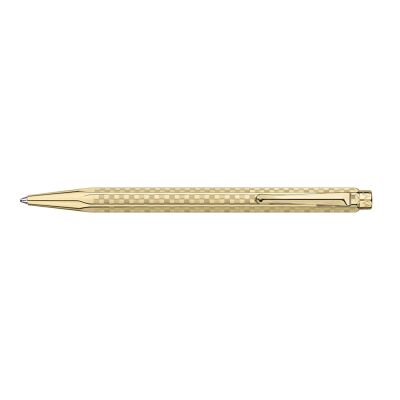 Stylo Bille Caran d'Ache Ecridor™ Damier Doré