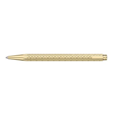 Stylo Bille Caran d'Ache Ecridor™ Damier Doré