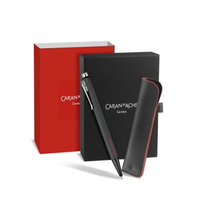 Set CARAN D'ACHE ECRIDOR™ RACING stylo bille et Étui en Cuir – Édition Spéciale