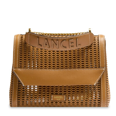 Sac Lancel à rabat Ninon taille M cuir ajouré