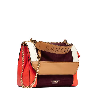 Sac à rabat Ninon taille M multico/cassis bijouterie gold