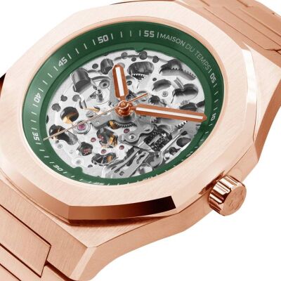 Montre MTBeta Skeleton Rose Gold Acier 150-A