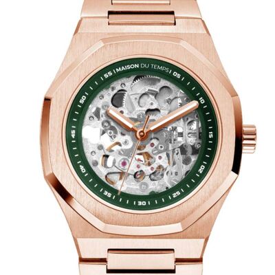 Montre MTBeta Skeleton Rose Gold Acier 150-A