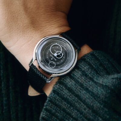 Montre Seconde Française 19.24 Gris Anthracite