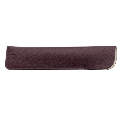 Set Stylo Plume taille M Léman™ Toile de Jouy & Étui en Cuir Bordeaux