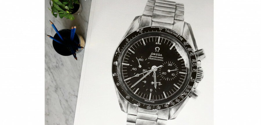 Dessin Omega Speedmaster Moonwatch