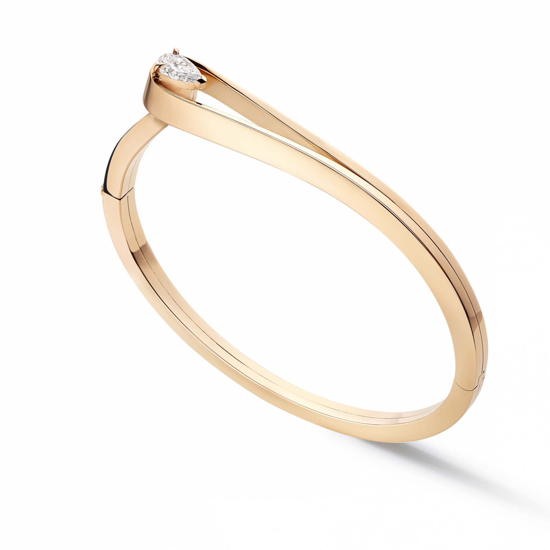 Bracelet Repossi Serti Inversé en or rose