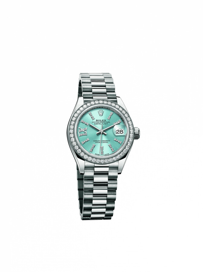 Montre Rolex Oyster Perpetual Datejust turquoise