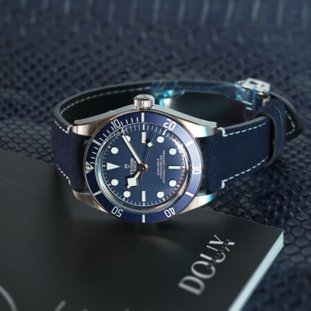 TUDOR Black Bay 58 watch, 39 mm steel case, blue