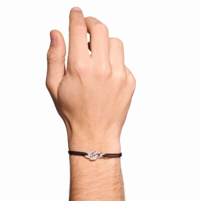 Menottes dinh van R12 cord bracelet, silver