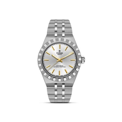 Montre TUDOR  Royal boîtier en acier, 30 mm, cadran argenté