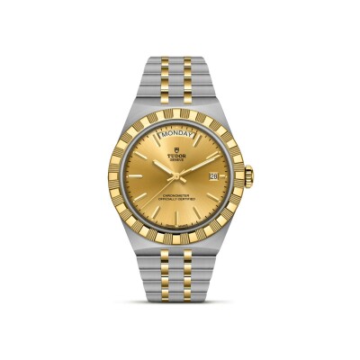 Montre TUDOR  Royal boîtier en acier et or jaune, 40 mm, bracelet en acier et or jaune