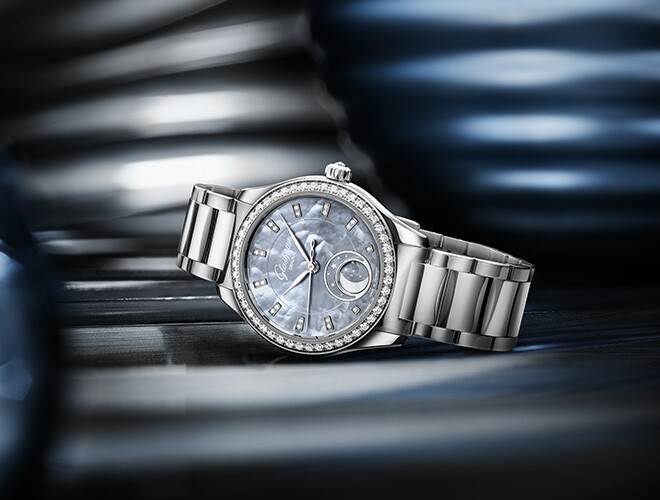 Seul le ciel est la limite <br/>Serenade Luna « Skyline Blue » Glashütte Original