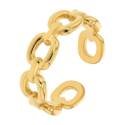 Bague WENDY – Maillons Enchaînés & Éclat Moderne