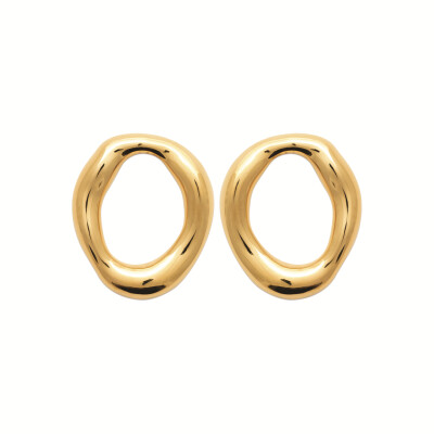 Boucles d'Oreilles ORBIT – Créoles Organiques & Éclat Solaire
