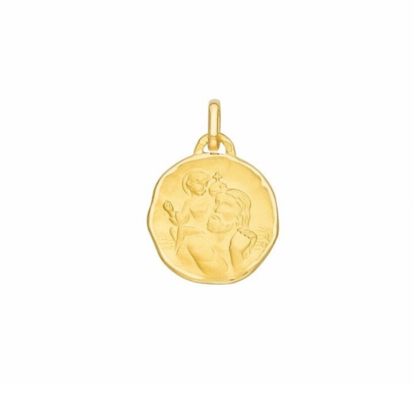 Médaille Saint-Christophe en or jaune