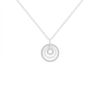 Collier en argent et oxydes de zirconium