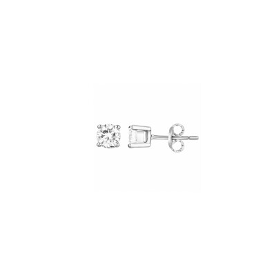 Boucles d'oreilles en argent et oxydes de zirconium