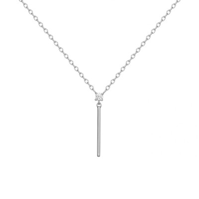 Collier en argent et oxydes de zirconium