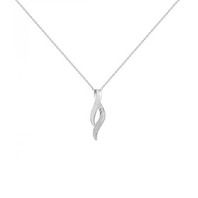 Collier en argent et oxydes de zirconium