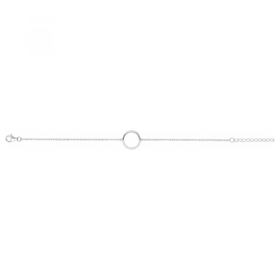 Bracelet en argent et oxydes de zirconium