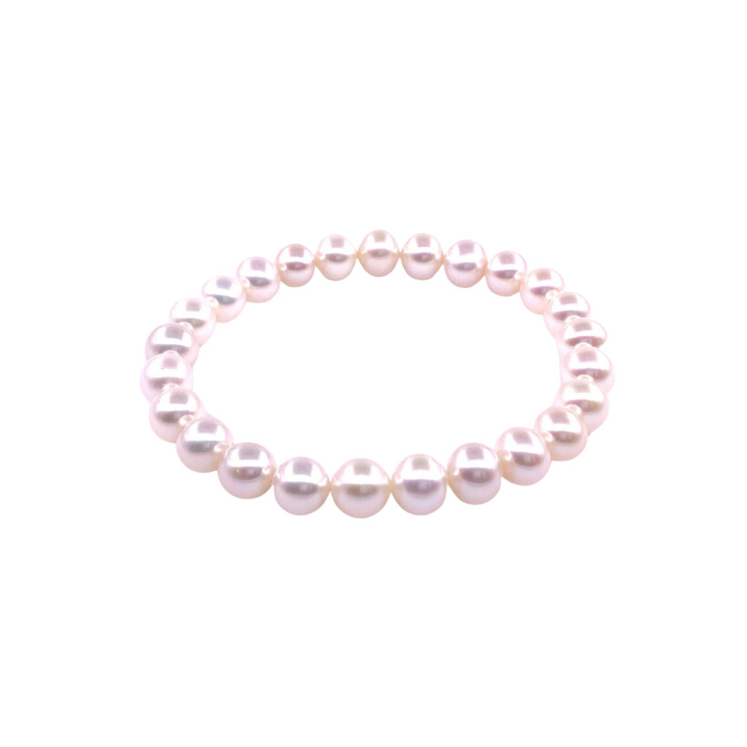 Bracelet perles de culture d'eau douce (diamètre 7.5/8 mm)