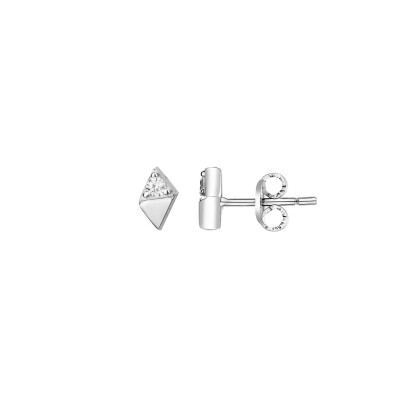 Boucles d'oreilles en argent et oxydes de zirconium