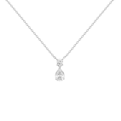 Collier en argent et oxydes de zirconium