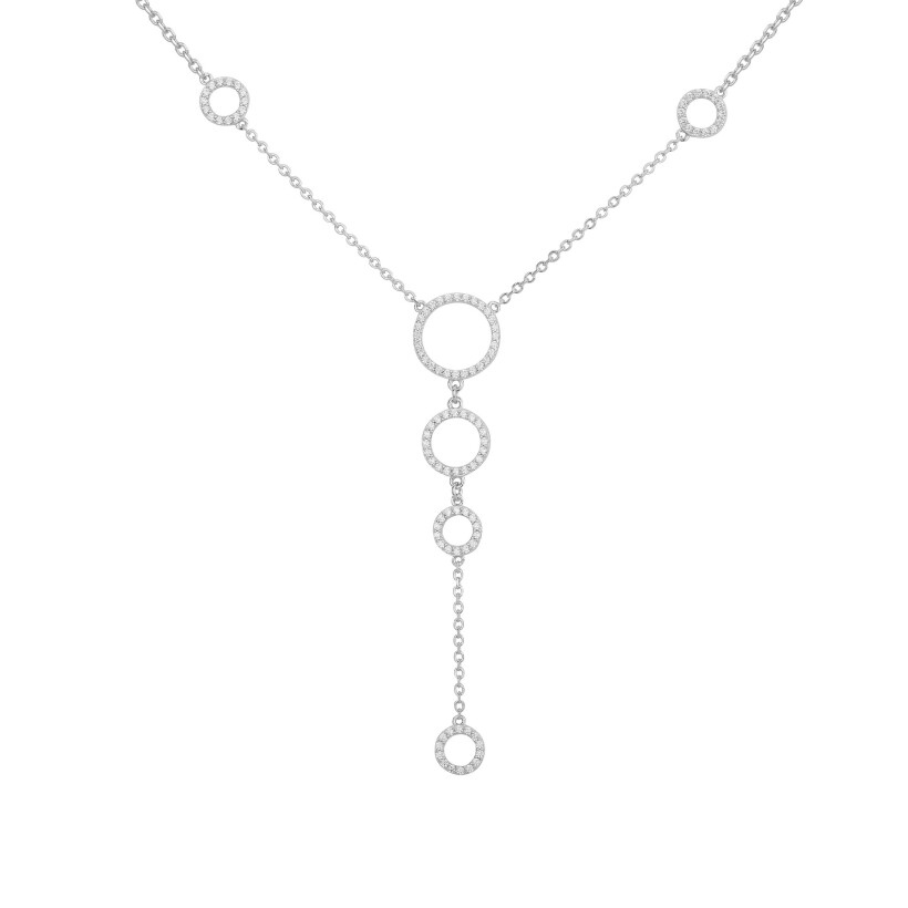 Collier en argent et oxydes de zirconium