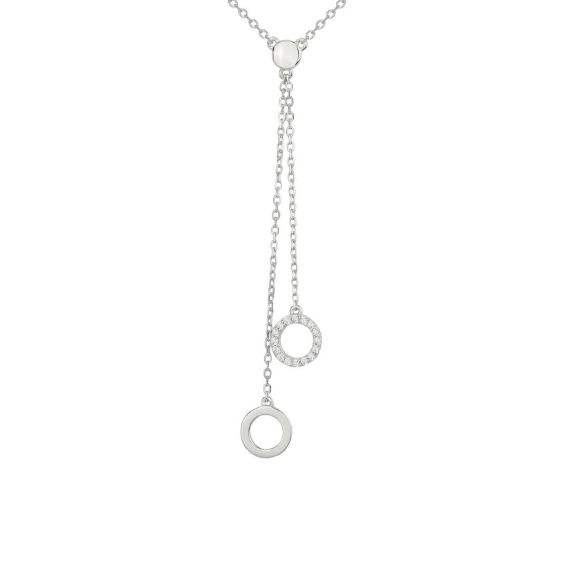 Collier en argent et oxydes de zirconium