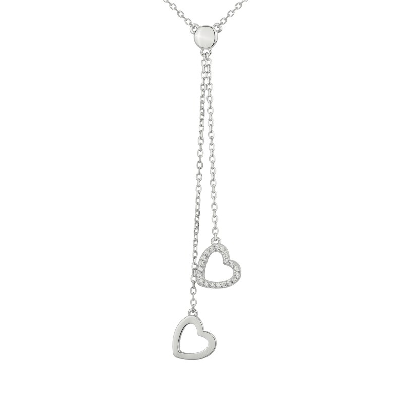 Collier en argent et oxydes de zirconium