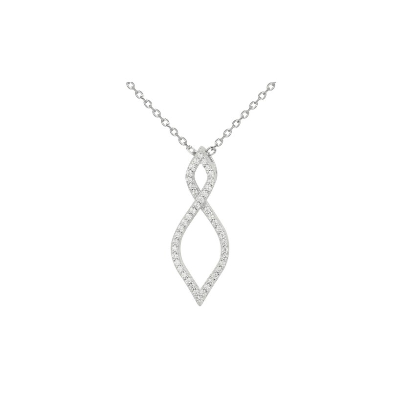 Collier en argent et oxydes de zirconium