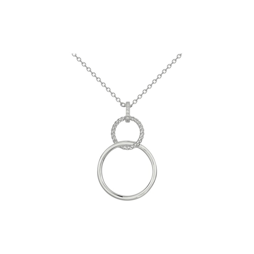 Collier en argent et oxydes de zirconium