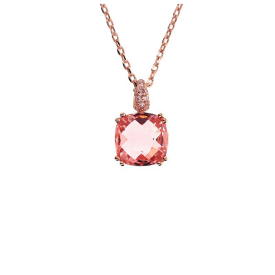 Collier Bronzallure en métal doré rose à l'or fin 18 carats