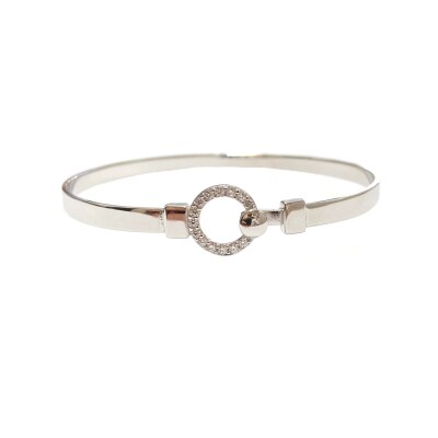 Bracelet en argent et oxydes de zirconium