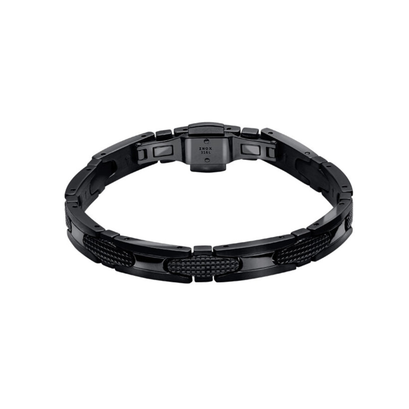 Bracelet en acier PVD noir