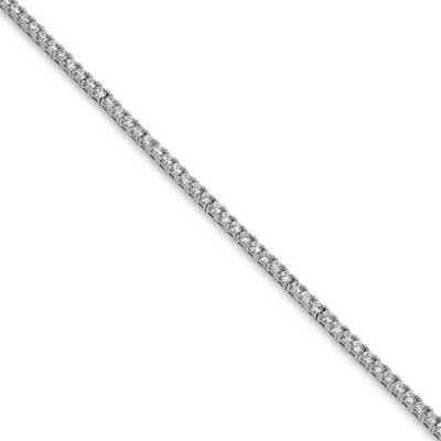 Bracelet en argent et oxydes de zirconium