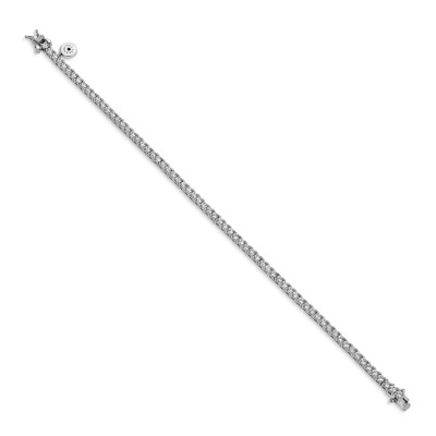 Bracelet en argent et oxydes de zirconium