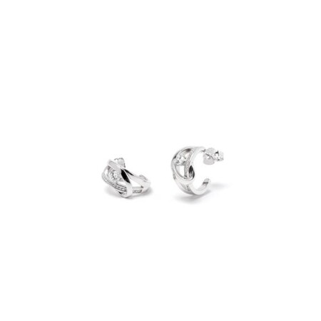 Boucles d'oreilles en argent et oxydes de zirconium