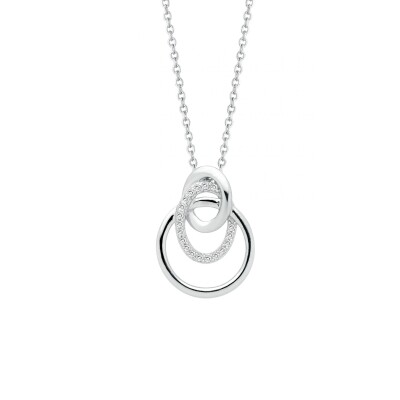 Collier en argent et oxydes de zirconium