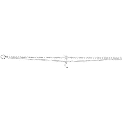 Bracelet La Garçonne en argent et diamant