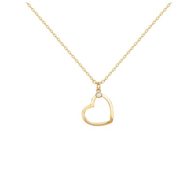 Collier La Garçonne en plaqué or et diamant